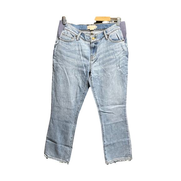 Hatch Light Blue Under‎ Belly Cropped Women's Maternity Jeans Size 29